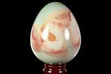 Polished Polychrome Jasper Egg - Madagascar #118691-1